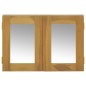 vidaXL Mueble con espejo madera maciza de teca 60x10x40 cm vidaXL Mueble con espejo madera maciza de teca 60x10x40 cm