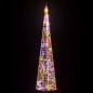 vidaXL Cono de luz LED decorativo acrílico multicolor 90 cm vidaXL Cono de luz LED decorativo acrílico multicolor 90 cm