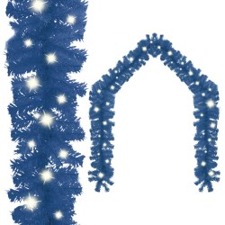vidaXL Guirnalda de Navidad con luces LED azul 10 m