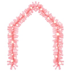 vidaXL Guirnalda de Navidad con luces LED rosa 5 m