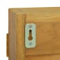 vidaXL Mueble con espejo madera maciza de teca 60x10x40 cm vidaXL Mueble con espejo madera maciza de teca 60x10x40 cm