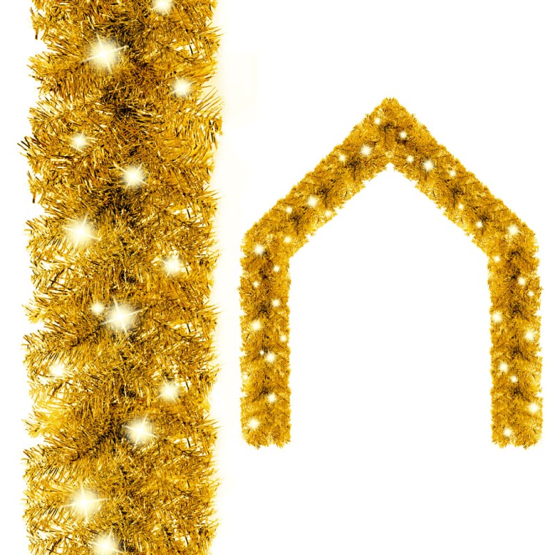 vidaXL Guirnalda de Navidad con luces LED dorado 5 m vidaXL Guirnalda de Navidad con luces LED dorado 5 m
