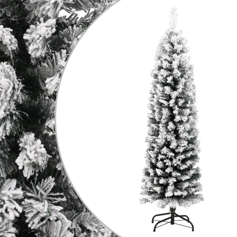 vidaXL Árbol de Navidad artificial verde con nieve PVC 120 cm vidaXL Árbol de Navidad artificial verde con nieve PVC 120 cm