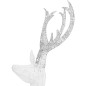 vidaXL Figuras familia de renos de Navidad blanco y plateado 201 LED vidaXL Figuras familia de renos de Navidad blanco y plateado 201 LED