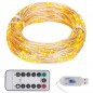 vidaXL Tira de luces con 150 LED blanco cálido PVC 15 m vidaXL Tira de luces con 150 LED blanco cálido PVC 15 m