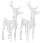 vidaXL Renos de Navidad 2 unidades 80 LED blanco frío acrílico vidaXL Renos de Navidad 2 unidades 80 LED blanco frío acrílico