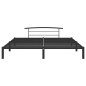 vidaXL Estructura de cama de metal negro 200x200 cm vidaXL Estructura de cama de metal negro 200x200 cm