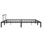 vidaXL Estructura de cama de metal negro 200x200 cm vidaXL Estructura de cama de metal negro 200x200 cm