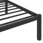 vidaXL Estructura de cama de metal negro 200x200 cm vidaXL Estructura de cama de metal negro 200x200 cm