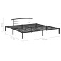 vidaXL Estructura de cama de metal negro 200x200 cm vidaXL Estructura de cama de metal negro 200x200 cm