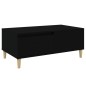 vidaXL Mesa de centro madera contrachapada negro 90x50x36,5 cm vidaXL Mesa de centro madera contrachapada negro 90x50x36,5 cm