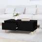 vidaXL Mesa de centro madera contrachapada negro 90x50x36,5 cm vidaXL Mesa de centro madera contrachapada negro 90x50x36,5 cm