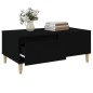 vidaXL Mesa de centro madera contrachapada negro 90x50x36,5 cm vidaXL Mesa de centro madera contrachapada negro 90x50x36,5 cm