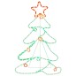 vidaXL Figura de árbol de Navidad con 144 LED 88x56 cm vidaXL Figura de árbol de Navidad con 144 LED 88x56 cm