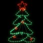vidaXL Figura de árbol de Navidad con 144 LED 88x56 cm vidaXL Figura de árbol de Navidad con 144 LED 88x56 cm