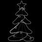 vidaXL Figura de árbol de Navidad con 144 LED 88x56 cm vidaXL Figura de árbol de Navidad con 144 LED 88x56 cm
