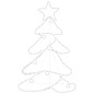 vidaXL Figura de árbol de Navidad con 144 LED 88x56 cm vidaXL Figura de árbol de Navidad con 144 LED 88x56 cm