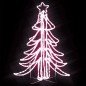 vidaXL Figura árbol Navidad plegable 3 pzas blanco cálido 87x87x93 cm vidaXL Figura árbol Navidad plegable 3 pzas blanco cálido 87x87x93 cm
