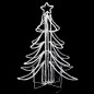 vidaXL Figura árbol Navidad plegable 3 pzas blanco cálido 87x87x93 cm vidaXL Figura árbol Navidad plegable 3 pzas blanco cálido 87x87x93 cm