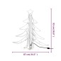 vidaXL Figura árbol Navidad plegable 3 pzas blanco cálido 87x87x93 cm vidaXL Figura árbol Navidad plegable 3 pzas blanco cálido 87x87x93 cm