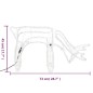 vidaXL Figura de reno de Navidad blanco cálido 73x31x45 cm vidaXL Figura de reno de Navidad blanco cálido 73x31x45 cm