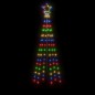 vidaXL Árbol de Navidad cónico 108 LED de colores 70x180 cm vidaXL Árbol de Navidad cónico 108 LED de colores 70x180 cm