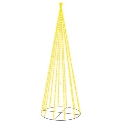 vidaXL Árbol de Navidad cónico 732 LED blanco cálido 160x500 cm