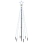 vidaXL Árbol de Navidad con pincho 108 LED blanco frío 180 cm vidaXL Árbol de Navidad con pincho 108 LED blanco frío 180 cm