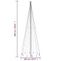 vidaXL Árbol de Navidad con pincho 732 LED blanco cálido 500 cm vidaXL Árbol de Navidad con pincho 732 LED blanco cálido 500 cm