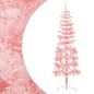 vidaXL Medio árbol de Navidad artificial con soporte rosa 120 cm vidaXL Medio árbol de Navidad artificial con soporte rosa 120 cm