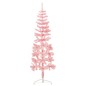 vidaXL Medio árbol de Navidad artificial con soporte rosa 120 cm vidaXL Medio árbol de Navidad artificial con soporte rosa 120 cm