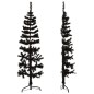 vidaXL Medio árbol de Navidad artificial con soporte negro 120 cm vidaXL Medio árbol de Navidad artificial con soporte negro 120 cm