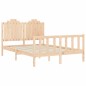 vidaXL Estructura de cama con cabecero madera maciza 140x200 cm vidaXL Estructura de cama con cabecero madera maciza 140x200 cm