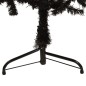 vidaXL Medio árbol de Navidad artificial con soporte negro 120 cm vidaXL Medio árbol de Navidad artificial con soporte negro 120 cm