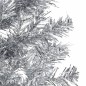 vidaXL Medio árbol de Navidad artificial con soporte plateado 150 cm vidaXL Medio árbol de Navidad artificial con soporte plateado 150 cm