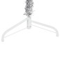 vidaXL Medio árbol de Navidad artificial con soporte plateado 150 cm vidaXL Medio árbol de Navidad artificial con soporte plateado 150 cm