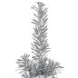 vidaXL Medio árbol de Navidad artificial con soporte plateado 210 cm vidaXL Medio árbol de Navidad artificial con soporte plateado 210 cm