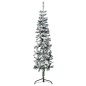 vidaXL Mitad árbol Navidad artificial delgado con nieve 150 cm vidaXL Mitad árbol Navidad artificial delgado con nieve 150 cm