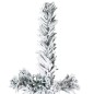 vidaXL Mitad árbol Navidad artificial delgado con nieve 150 cm vidaXL Mitad árbol Navidad artificial delgado con nieve 150 cm