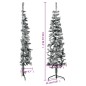 vidaXL Mitad árbol Navidad artificial delgado con nieve 150 cm vidaXL Mitad árbol Navidad artificial delgado con nieve 150 cm