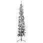 vidaXL Mitad árbol Navidad artificial delgado con nieve 210 cm vidaXL Mitad árbol Navidad artificial delgado con nieve 210 cm