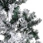 vidaXL Mitad árbol Navidad artificial delgado con nieve 210 cm vidaXL Mitad árbol Navidad artificial delgado con nieve 210 cm