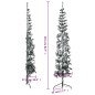 vidaXL Mitad árbol Navidad artificial delgado con nieve 210 cm vidaXL Mitad árbol Navidad artificial delgado con nieve 210 cm