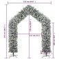 vidaXL Arco de árbol de Navidad con aspecto nevado 270 cm vidaXL Arco de árbol de Navidad con aspecto nevado 270 cm