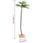 vidaXL Palmera artificial con 136 LED blanco cálido 220 cm vidaXL Palmera artificial con 136 LED blanco cálido 220 cm
