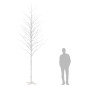 vidaXL Abedul artificial blanco con 672 LEDs blanco cálido 400 cm vidaXL Abedul artificial blanco con 672 LEDs blanco cálido 400 cm