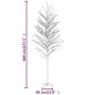 vidaXL Abedul artificial blanco con 672 LEDs blanco cálido 400 cm vidaXL Abedul artificial blanco con 672 LEDs blanco cálido 400 cm