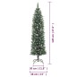 vidaXL Árbol de Navidad artificial estrecho con soporte PVC 120 cm vidaXL Árbol de Navidad artificial estrecho con soporte PVC 120 cm