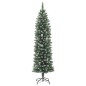 vidaXL Árbol de Navidad artificial estrecho con soporte PVC 180 cm vidaXL Árbol de Navidad artificial estrecho con soporte PVC 180 cm