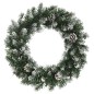 vidaXL Corona de Navidad con luces LED PVC verde 60 cm vidaXL Corona de Navidad con luces LED PVC verde 60 cm